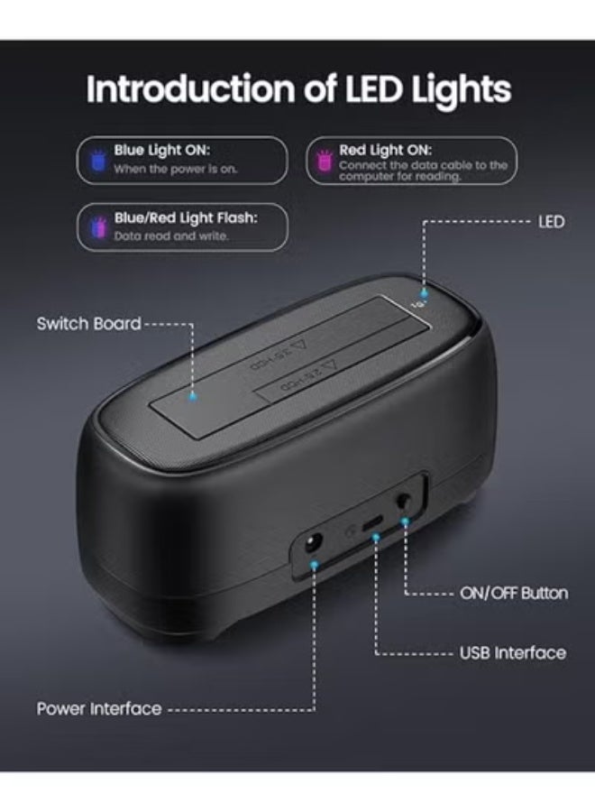 Hard Drive Enclosure 3.5 inch USB 3.2 - Tool-Free SATA HDD/SSD Case - Supports Up to 18TB - High-Speed UASP Transfer - Easy Setup for Daily Use - Image 5