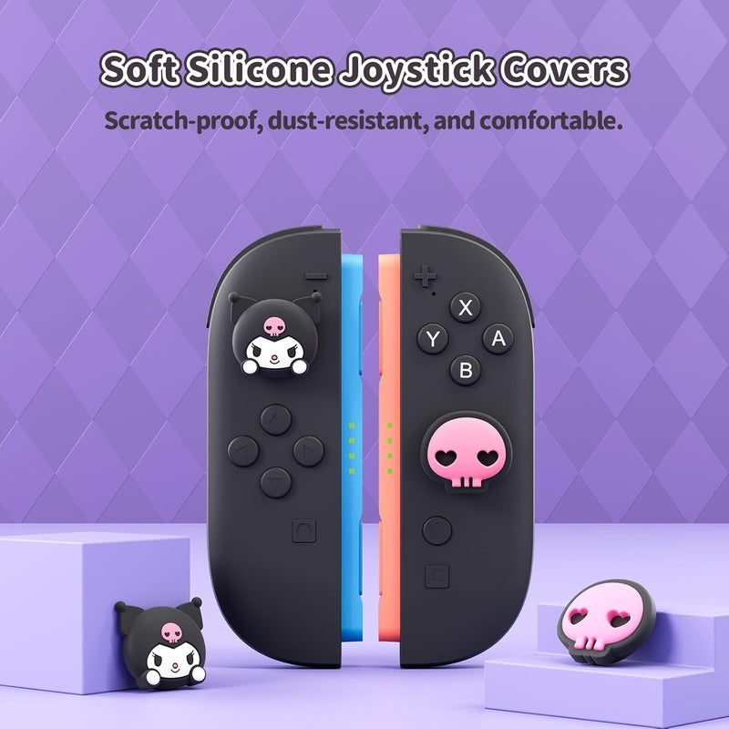 Kuitmor Thumb Grip Caps Compatible with Switch 2, Silicone Joystick Grip Caps for Switch 2025, 4pcs - Image 3