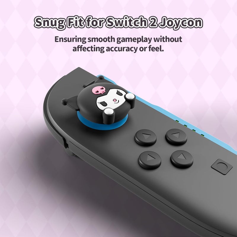 Kuitmor Thumb Grip Caps Compatible with Switch 2, Silicone Joystick Grip Caps for Switch 2025, 4pcs - Image 4