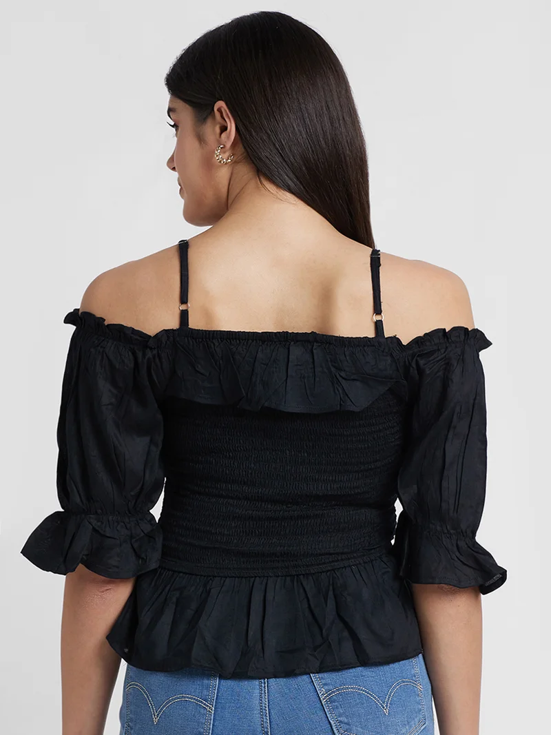 globus Women Bell Sleeves Peplum Top