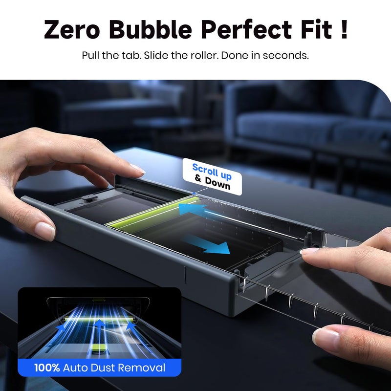 WSKEN Matte Screen Protector for Samsung Galaxy S26 Ultra - [Anti-Glare & Anti-Fingerprint][Smooth as Silk][0.02s Fingerprint Unlock] 9H+ Tempered Glass With Auto Fit Box Zero Bubble,2 Pack - Image 5