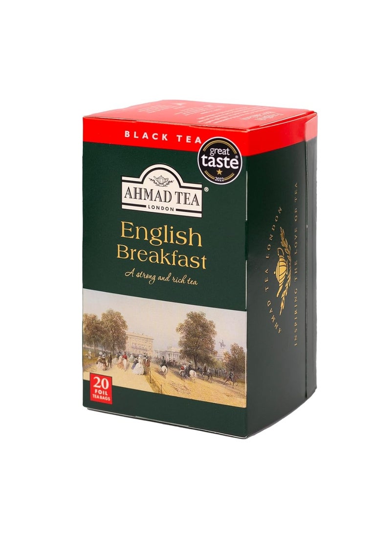 أحمد تي شاي الإفطار الإنجليزي الأسود، ٢٠ كيس شاي، ٤٠ غرام - Image 3