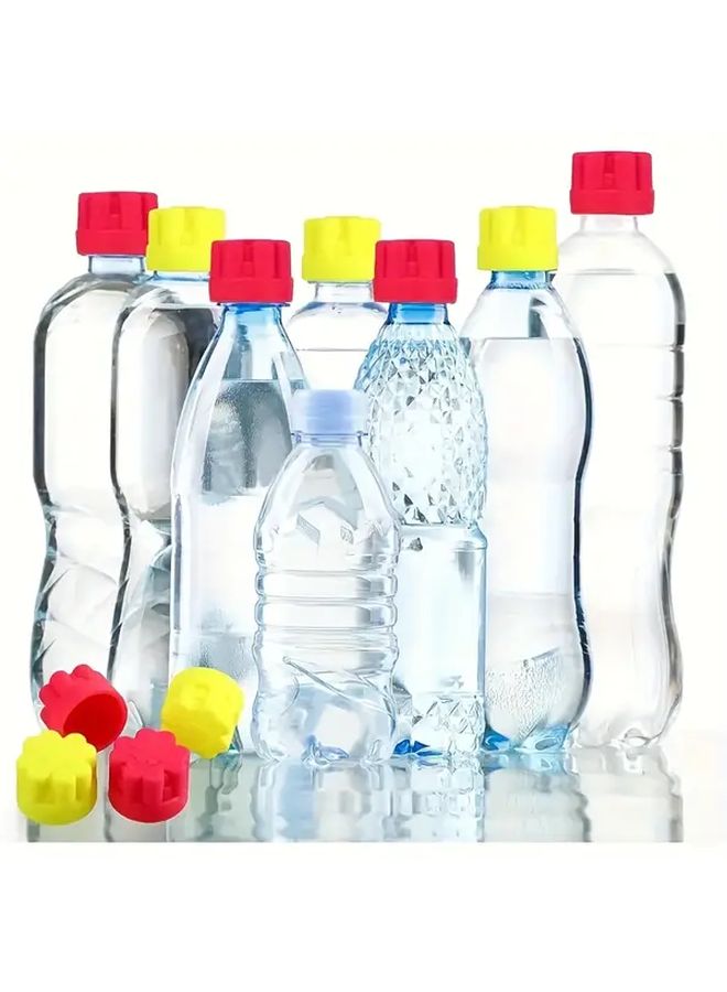 عبوتان من فتاحات الزجاجة السيليكونية المتينة باللونين الأحمر والأصفر لقبضة سهلة - Image 4