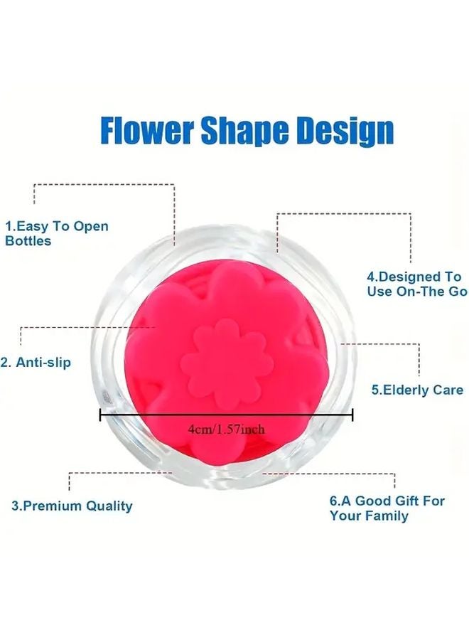 عبوتان من فتاحات الزجاجة السيليكونية المتينة باللونين الأحمر والأصفر لقبضة سهلة - Image 3