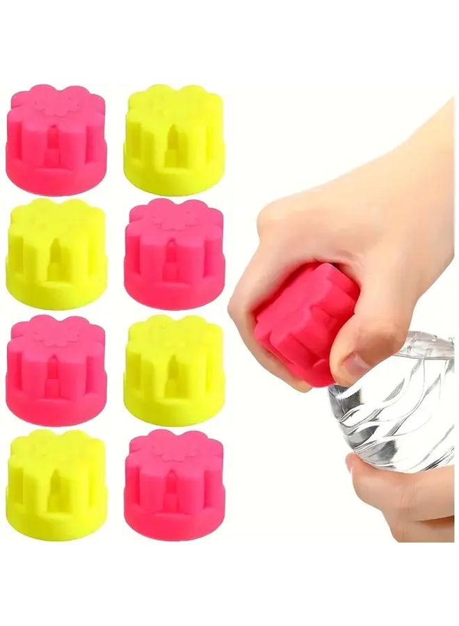 عبوتان من فتاحات الزجاجة السيليكونية المتينة باللونين الأحمر والأصفر لقبضة سهلة - Image 1