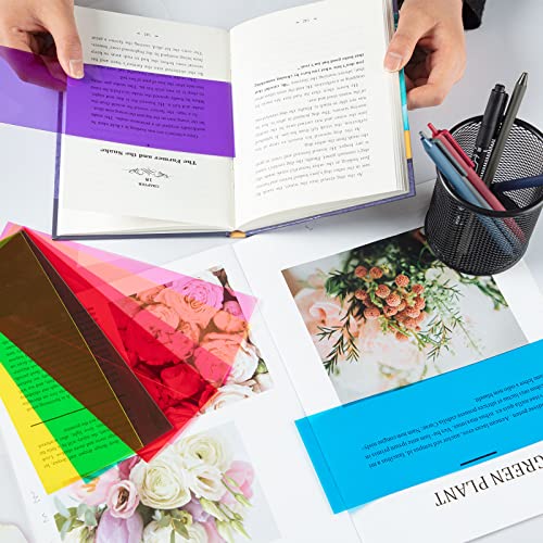 ZAUGONTW 32 Pieces Colored Overlays for Dyslexia, Guided Reading Highlight Strips, Colored Overlay Reading Tracking Rulers for Dyslexia Irlens, ADHD and Visual Stress - Image 4
