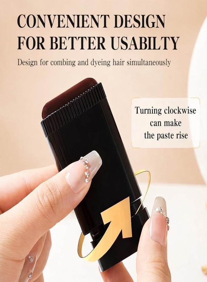 RAALIYA New Hair Color Comb Stick, Waterproof and Sweat-Proof Grey Hair Coverage for Men & Women, Easy Application BLACK (BLACK) - Image 3