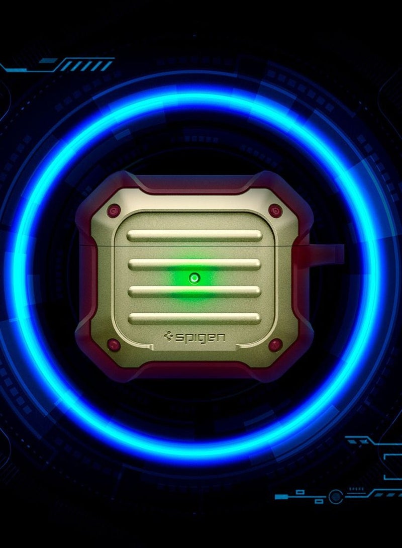 Spigen Tough Armor Case Cover for Airpods 3 (3rd Generation 2021)  - Metallic Gold - Image 4