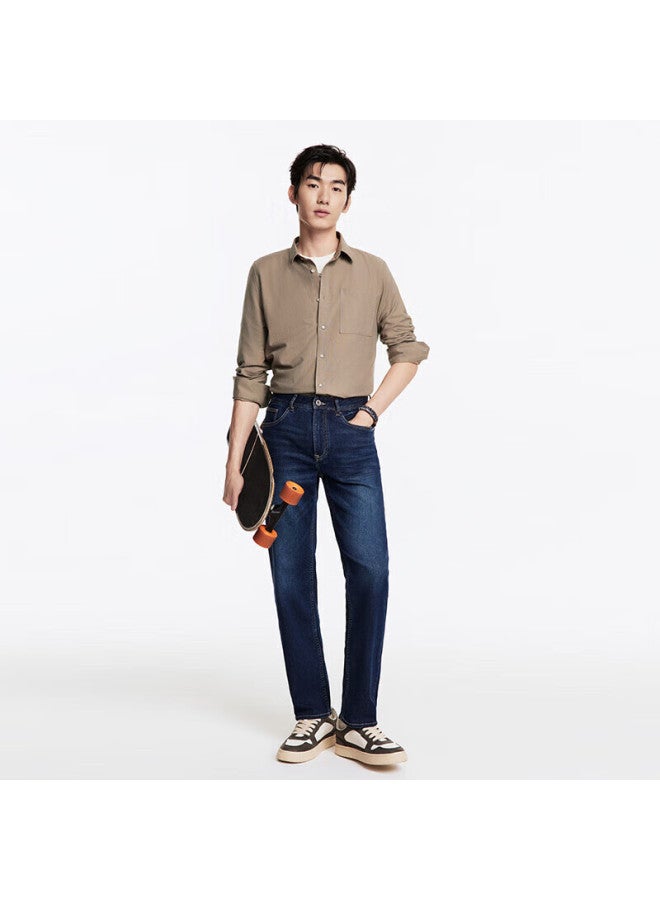 JOEONE Jiumu Men's Jeans, "zi Zai Jeans", Spring And Summer High Cotton Comfortable Stretch Zero-pressure Jeans For Men - Image 1