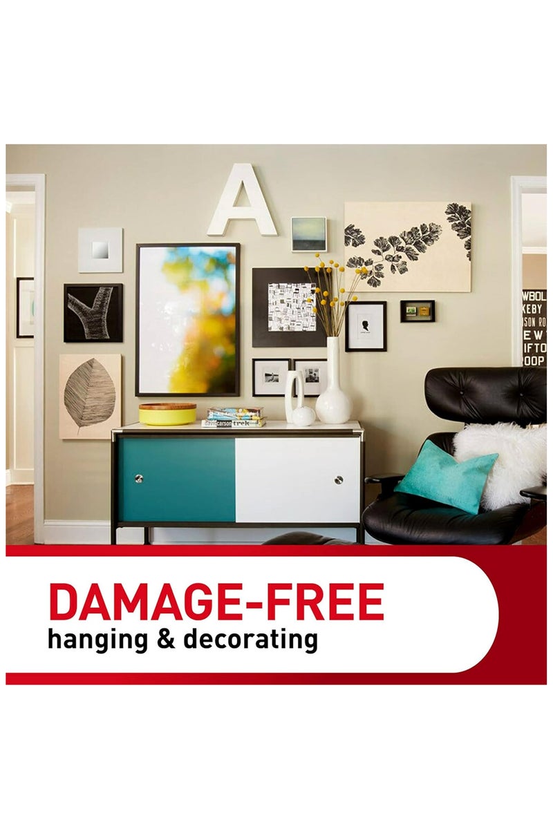 Command 3M Command Small Picture Hanging Strips Medium – Damage-Free Wall Hooks, No Nails, Holds up to 1.8kg, Removable Adhesive Strips for Frames & Décor (4 Sets)" - Image 3