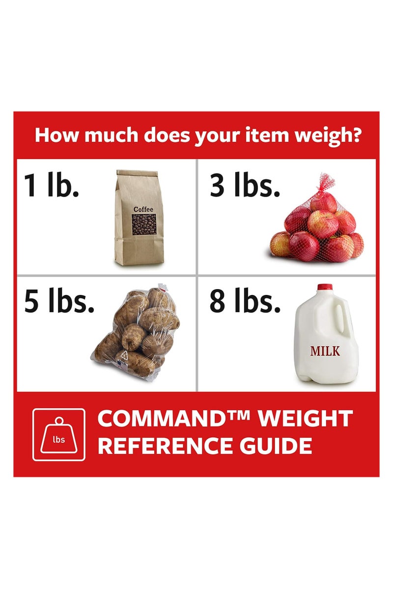 Command 3M Command Small Picture Hanging Strips Medium – Damage-Free Wall Hooks, No Nails, Holds up to 1.8kg, Removable Adhesive Strips for Frames & Décor (4 Sets)" - Image 5