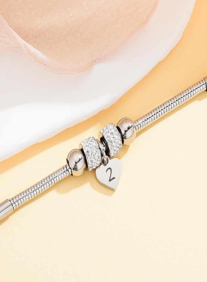 Yonhon Happy Birthday Bracelet for 2 Year old, 2nd/2yr Year Old Birthday Bracelets for Daughter Granddaughter Niece - Image 2