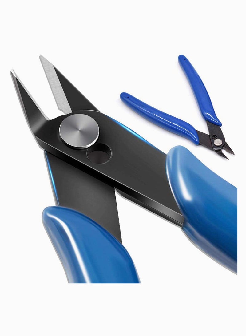 Small wire cutters for crafting Wire cutter Side cutters pliers Flush cutter Diagonal cutting pliers Flush cut pliers Jewelry pliers Wire flush cutters Diagonal wire side cutting pliers - Image 1