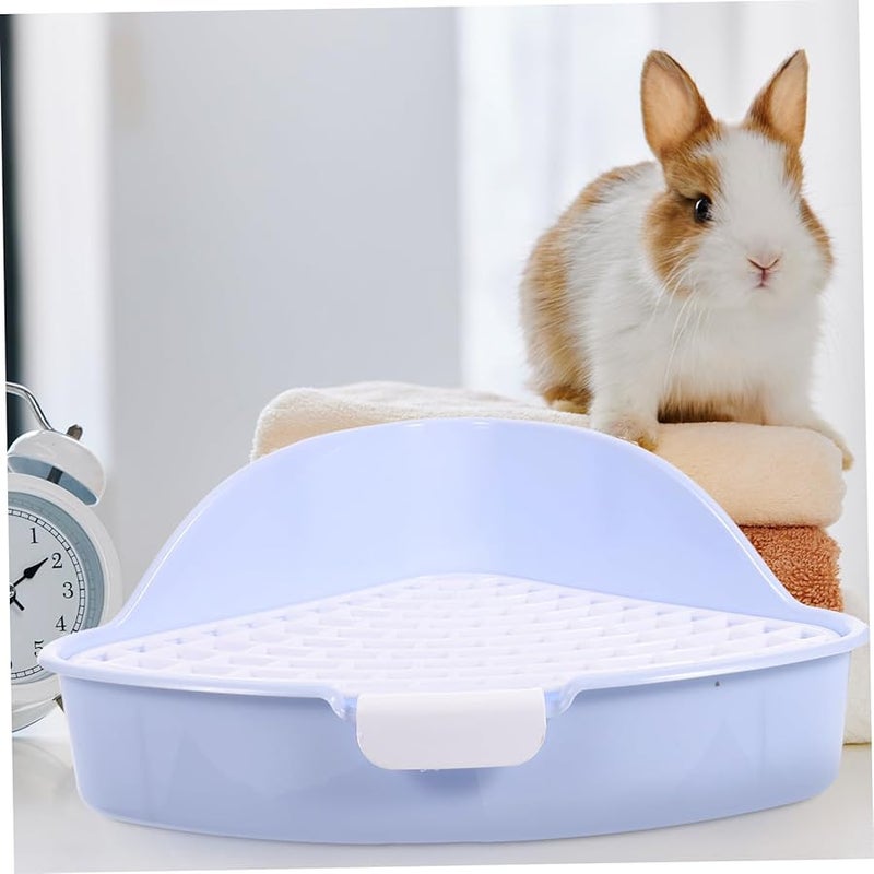 صندوق فضلات زاوية على شكل مثلث للحيوانات الأليفة الصغيرة مثل خنزير غينيا والهامستر والأرنب - Image 5