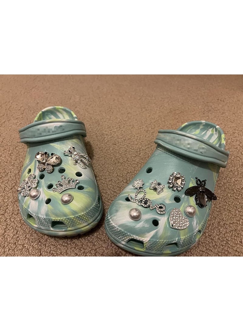 KASTWAVE Croc Shoe charms for Women/Girls, Bling Shoe Charms Buttons, Trendy Designer Cool Diamond Pins for Adults, Jewels Shoe Decoration, Luxury Clog Accessories Set - Image 2