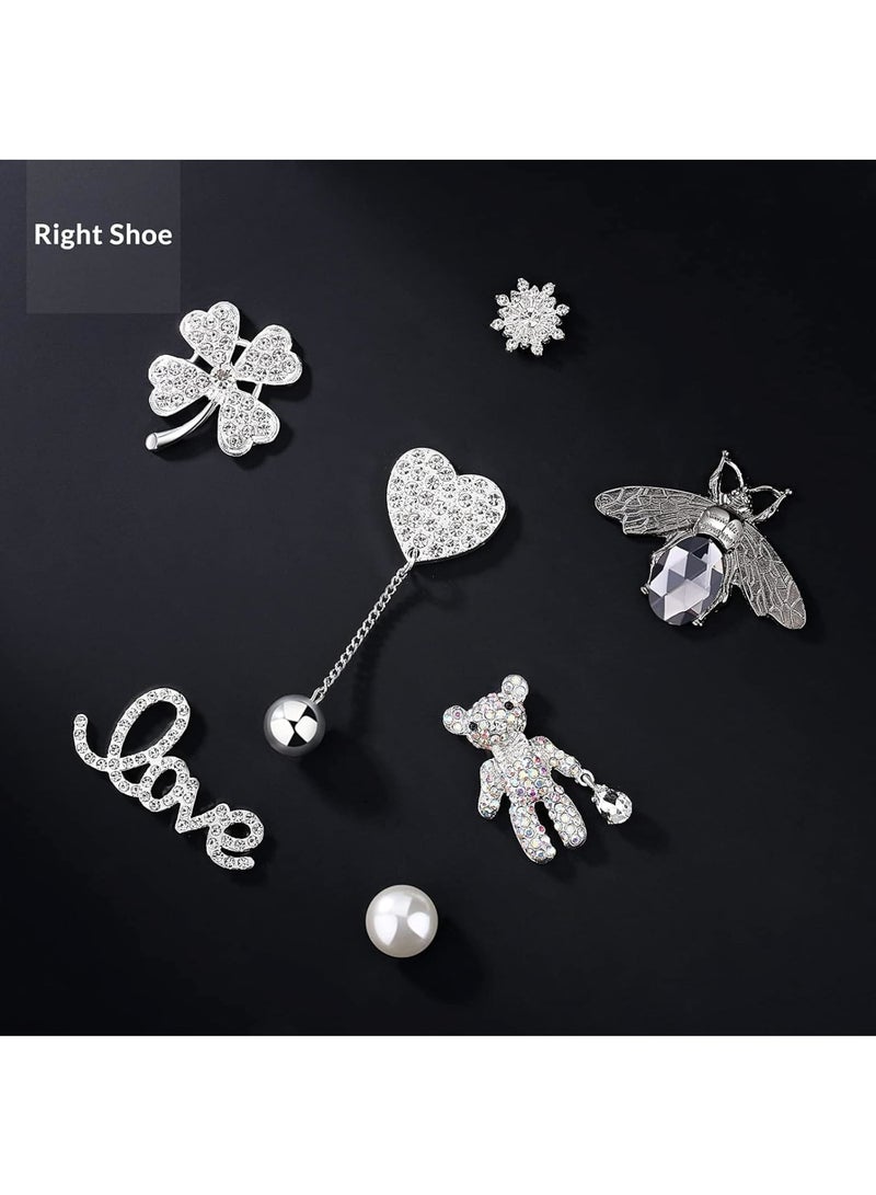 KASTWAVE Croc Shoe charms for Women/Girls, Bling Shoe Charms Buttons, Trendy Designer Cool Diamond Pins for Adults, Jewels Shoe Decoration, Luxury Clog Accessories Set - Image 5