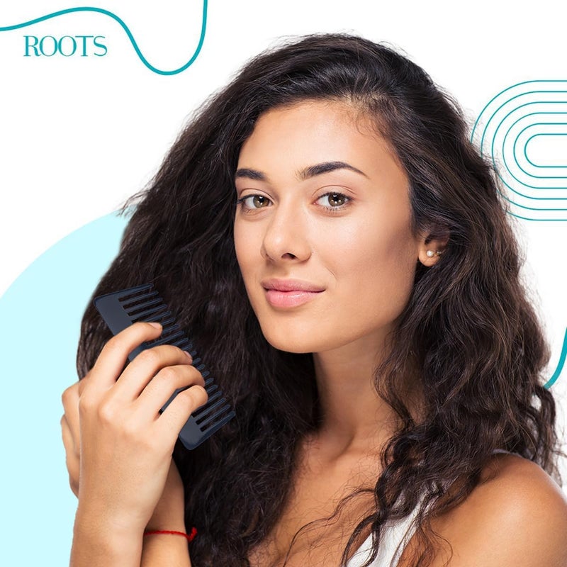 Roots Detangling and shampoo Combs - Black - Image 3
