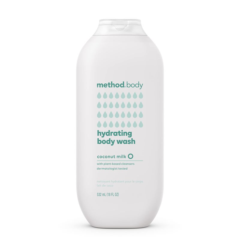 Method Body Wash, Hydrating Coconut Milk, Paraben and Phthalate Free, 18 oz (Pack of 1) - Image 1
