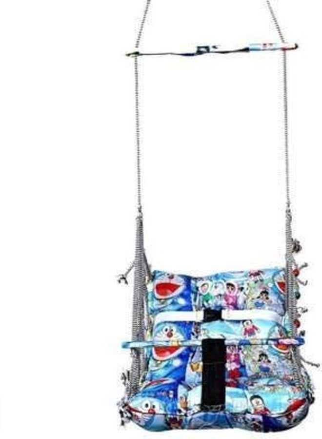 Mahi Enterprise? Cotton Swing for Kids Baby's Children Folding and Washable 1-3 Years with Safety Belt Home Garden Jhula for Babies for Indoor Outdoor(Multicolor) - Image 4