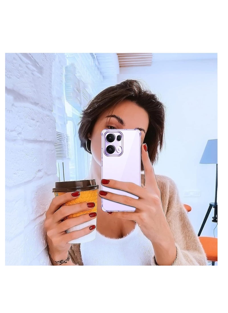 Generic Case Compatible with Oppo Reno 13 PRO, Cover Silicone Transparent TPU Gorilla Anti-shock Protector Camera Shockproof Corners - Clear  - Image 2