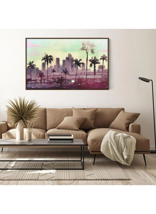 Home Gallery - Abstract Framed Portrait Of Palm Trees In Los Angeles - Image 1