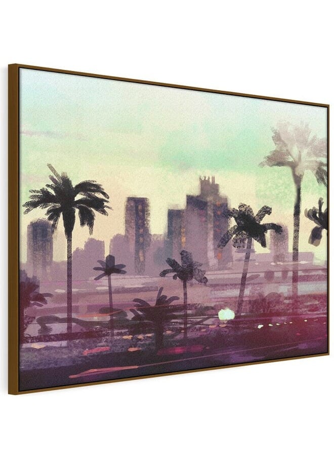 Home Gallery - Abstract Framed Portrait Of Palm Trees In Los Angeles - Image 1