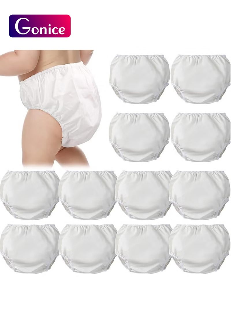Gonice - 12 Pairs Baby Potty Training Pants, Waterproof Plastic Pants for Toddlers Plastic Diaper Covers - Image 1