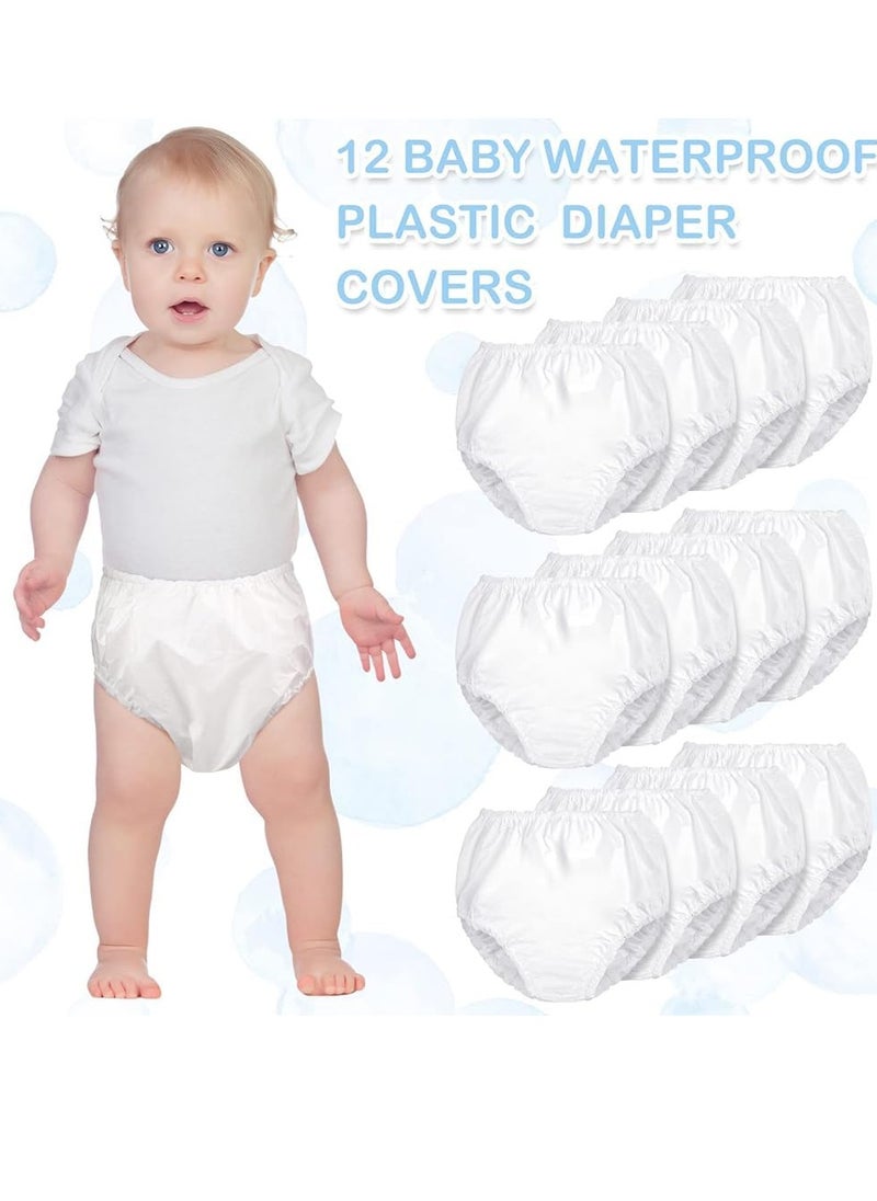 Gonice - 12 Pairs Baby Potty Training Pants, Waterproof Plastic Pants for Toddlers Plastic Diaper Covers - Image 1
