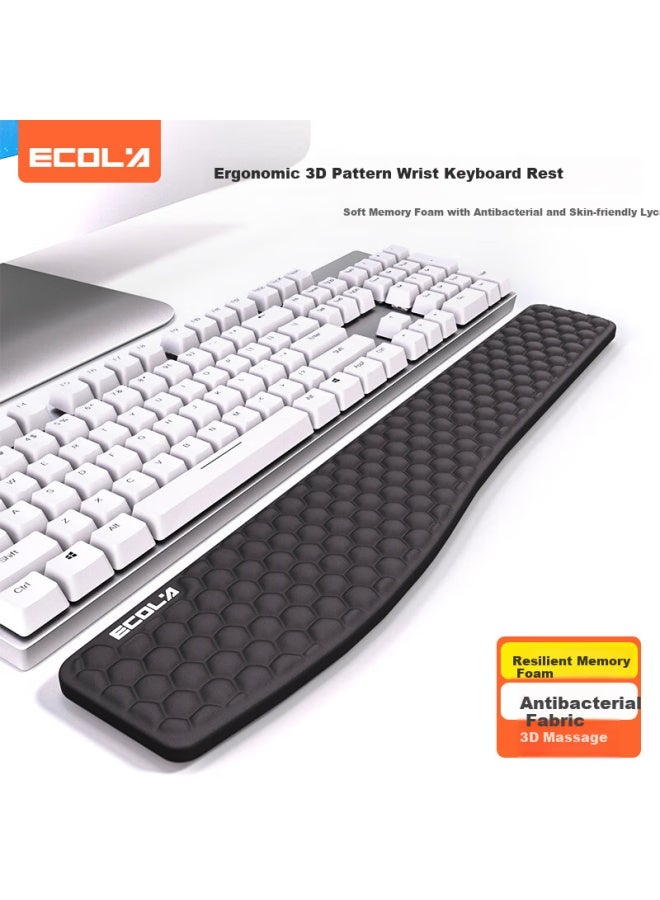 Ecola 3d Stereoscopic Massage Particles Breathable Soft Comfortable Antibacterial Rebound Memory Foam Ergonomic Wrist Rest Keyboard Pad Ez6 - Image 1
