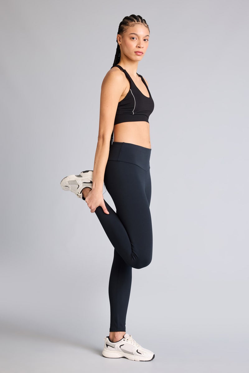 DeFacto Black Woman High Waist Ankle Length Leggings Casual - Image 1