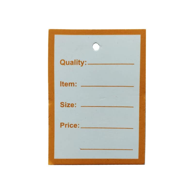 DIY Crafts Tie Label Paper Tag for Jewellery Retail Shops Kitchen Clothes Content Label, Goods Pritable Writable Workshop Warehouse (Pack of 100 Pcs) - Image 5