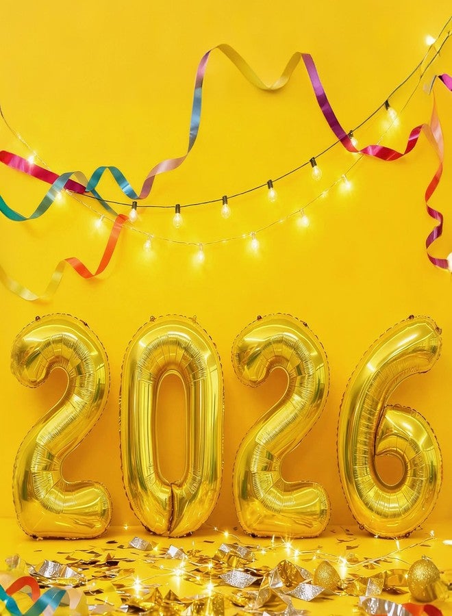 دونيس بالونات Doneace 2026، بالونات ذهبية تحمل الرقم 2026، بالون فويل كبير 32 بوصة مكتوب عليه "عام جديد سعيد 2026" لتزيين حفلات التخرج، وأعياد الميلاد، والذكرى السنوية، وحفلات رأس السنة الجديدة. - Image 4