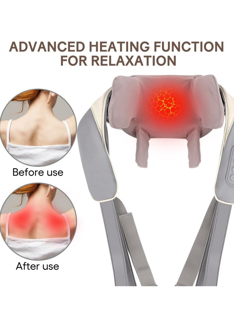 OasisLink Neck Massager With Heat Function - Wireless Portable Shoulder Massager, 2 Modes 2 Levels - Gift for Women Men at Home, Car, Office - Image 3