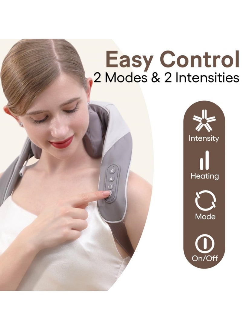OasisLink Neck Massager With Heat Function - Wireless Portable Shoulder Massager, 2 Modes 2 Levels - Gift for Women Men at Home, Car, Office - Image 4