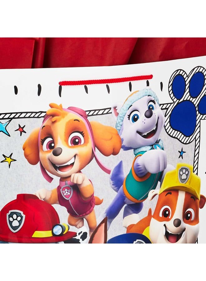Hallmark 15" Extra Large Paw Patrol Gift Bag with Tissue Paper for Birthdays, Kids Parties, Christmas, Holidays - Image 5