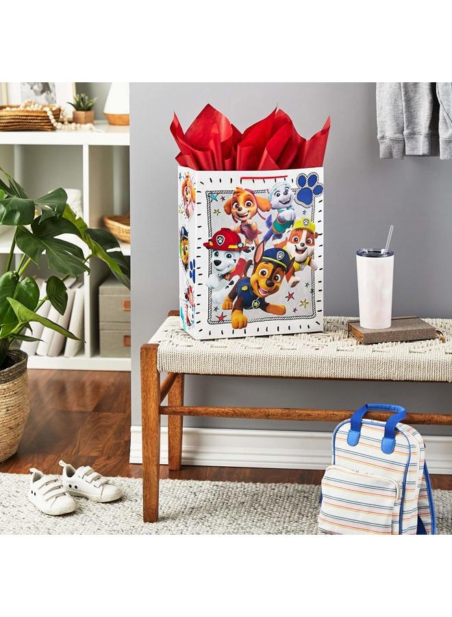 Hallmark 15" Extra Large Paw Patrol Gift Bag with Tissue Paper for Birthdays, Kids Parties, Christmas, Holidays - Image 2