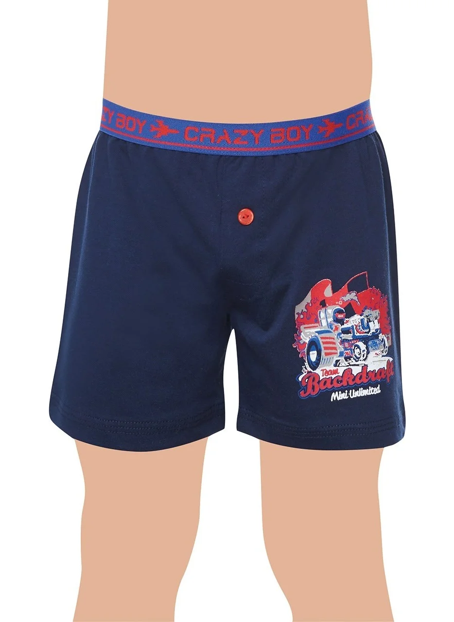 Tutku 6-Piece Boy Elastane Printed Boxer 0253