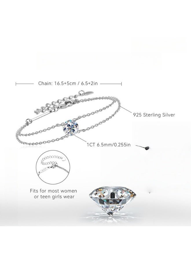 KUYING Mosang Stone Light Luxury High End Versatile Bracelet