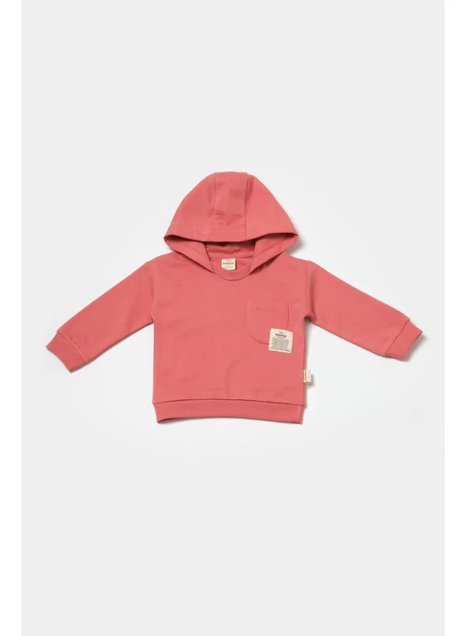 Magu Baby Cotton Hooded Tracksuit Set with Pockets - Two-Piece