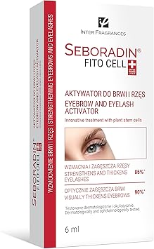 SEBORADIN FITO CELL Eyebrow and Eyelash Growth Serum 6 ml Eyelashes Eyebrows Serum for Thicker Stronger Fuller and Longer Lashes Growth Conditioner for Lashes and Brows Volume Lash Booster - Image 1