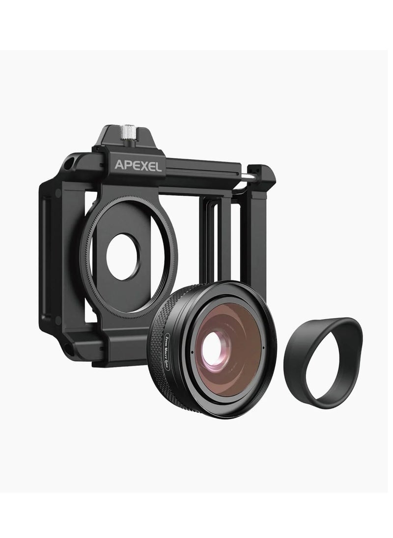 APEXEL ZM100MM Machine lens Eye Observation Mode Zoom Macro Zoom In Epic For Macro Universal Clamp Micro Lenses For Samsung Iphone And All Smartphones  - Image 1