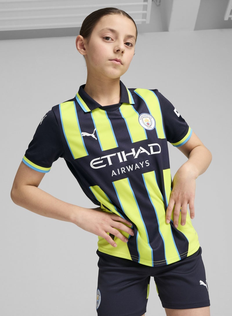 PUMA Manchester City 24/25 Boys Blue Away Jersey - Image 1