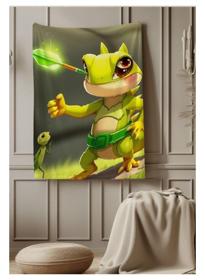 عام بطانية رقيقة من الفانيلا الكرتونية للأطفال أو الطلاب (دافئة ومريحة ومناسبة للنوم والألعاب) 100 سم * 150 سم - 373 - Image 3