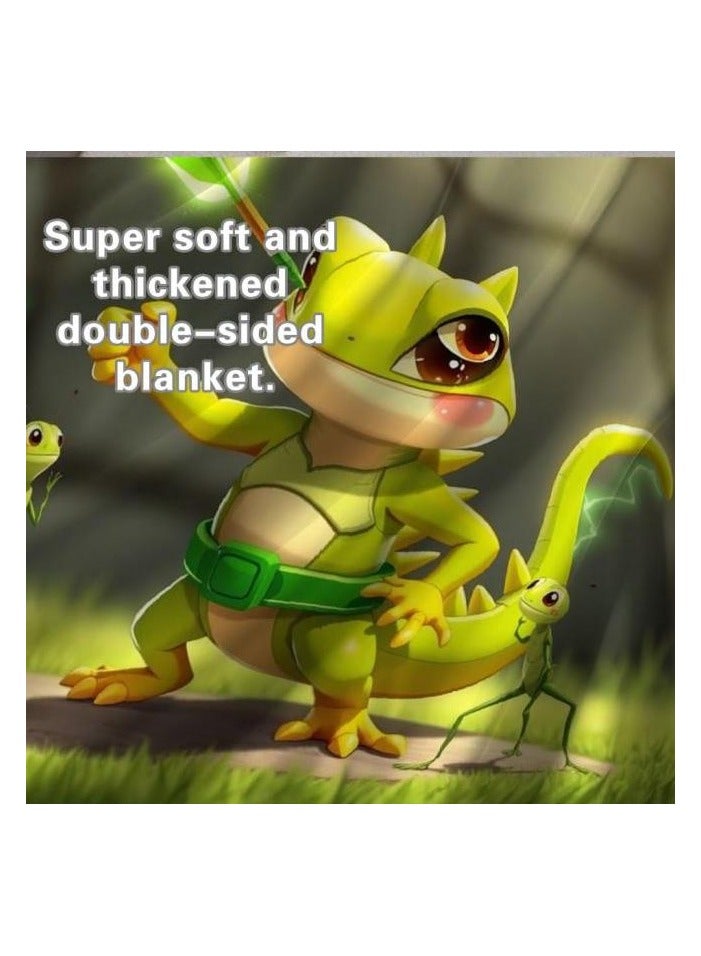 عام بطانية رقيقة من الفانيلا الكرتونية للأطفال أو الطلاب (دافئة ومريحة ومناسبة للنوم والألعاب) 100 سم * 150 سم - 373 - Image 5