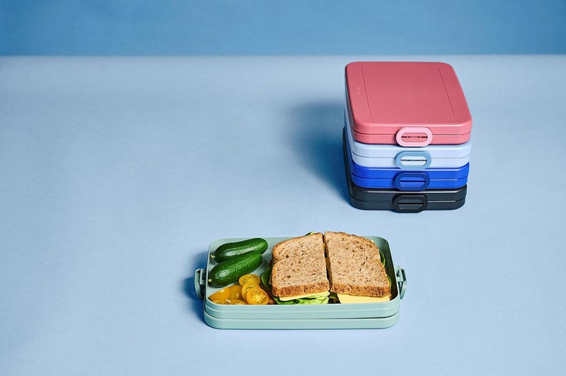 Mepal Flat Lunch Box - For 2 Sandwiches or 4 Bread Slices - Adults - Nordic Sage - Image 5