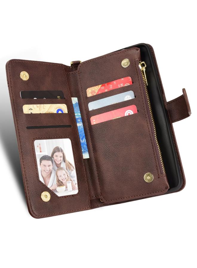 Zaboon Case For Doogee S86 / S86 Pro Litchi Texture Zipper Leather Phone Case - Image 4