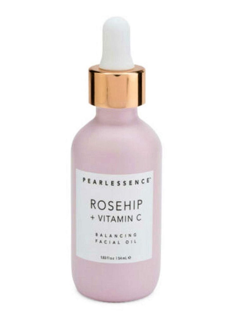 Pearlessence Pearlessence Rosehip Balancing Facial Oil + Rosehip Fruit Oil & Vitamin C | Daily Hydration to Help Balance & Revive Skin | Made in USA & Cruelty Free 