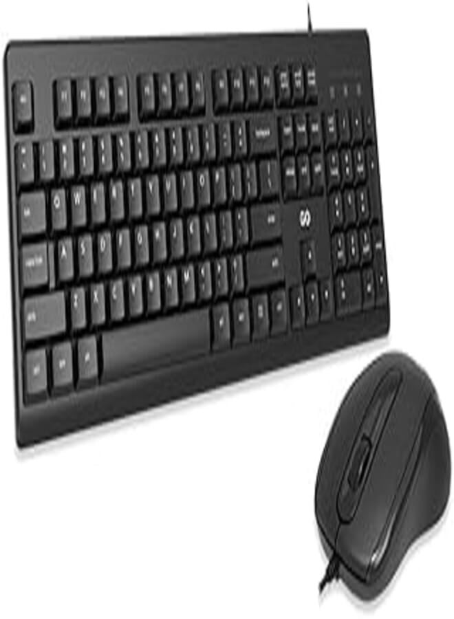 Fantech KM103 USB Wired Keyboard And Mouse Compo Black 