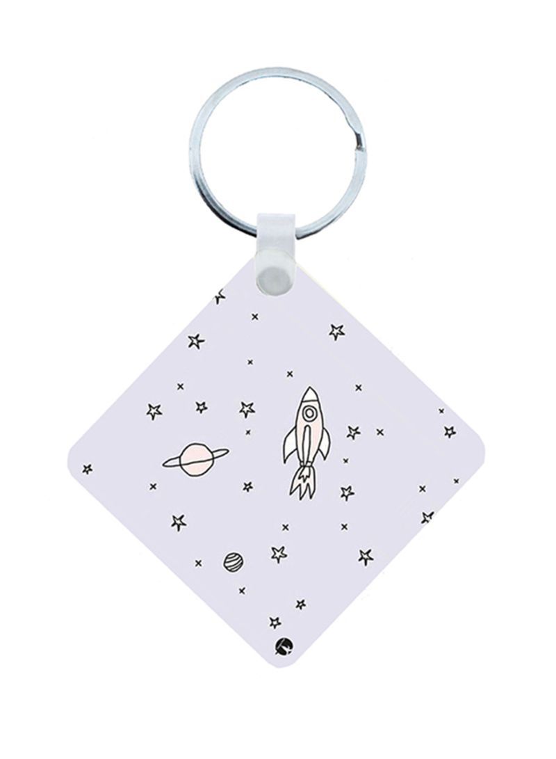 RKN Space Wooden Keychain