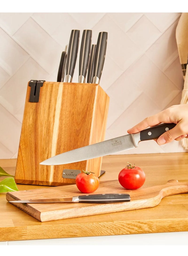كاراجا طقم سكاكين مع ستاند خشبي من  كاراجا 6 قطع  - Image 5